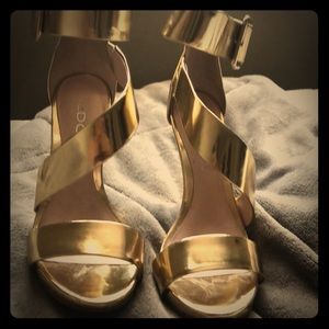 Gold heels